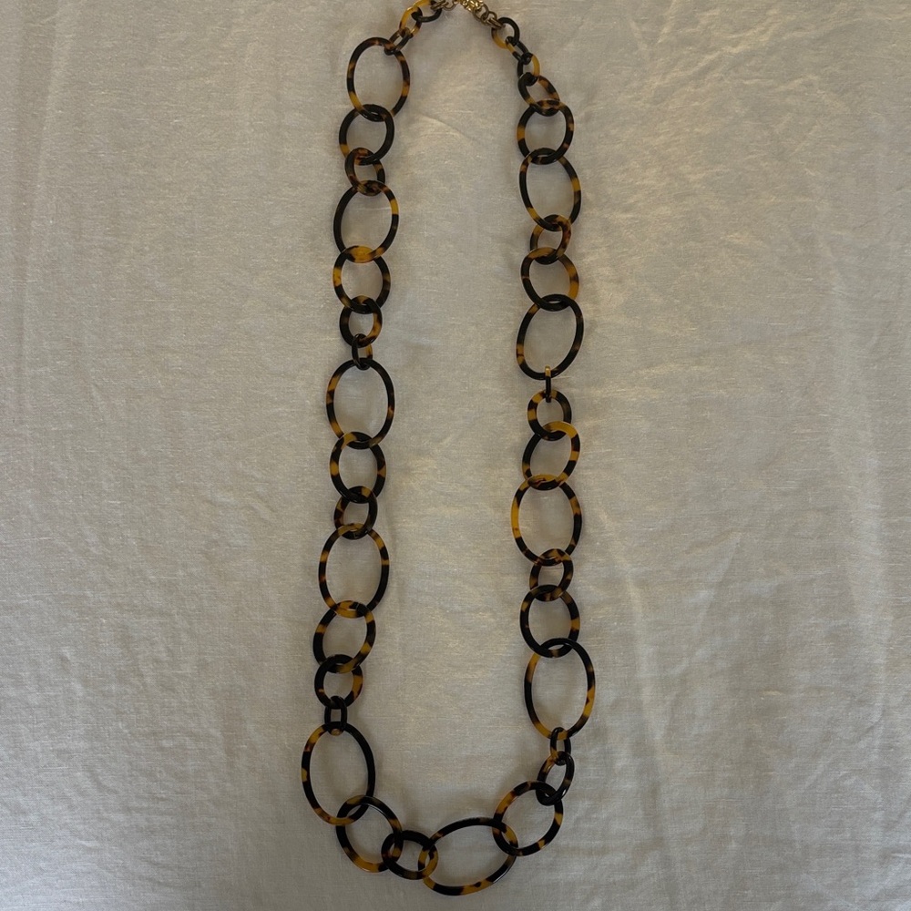 Tortoise Shell Link Necklace